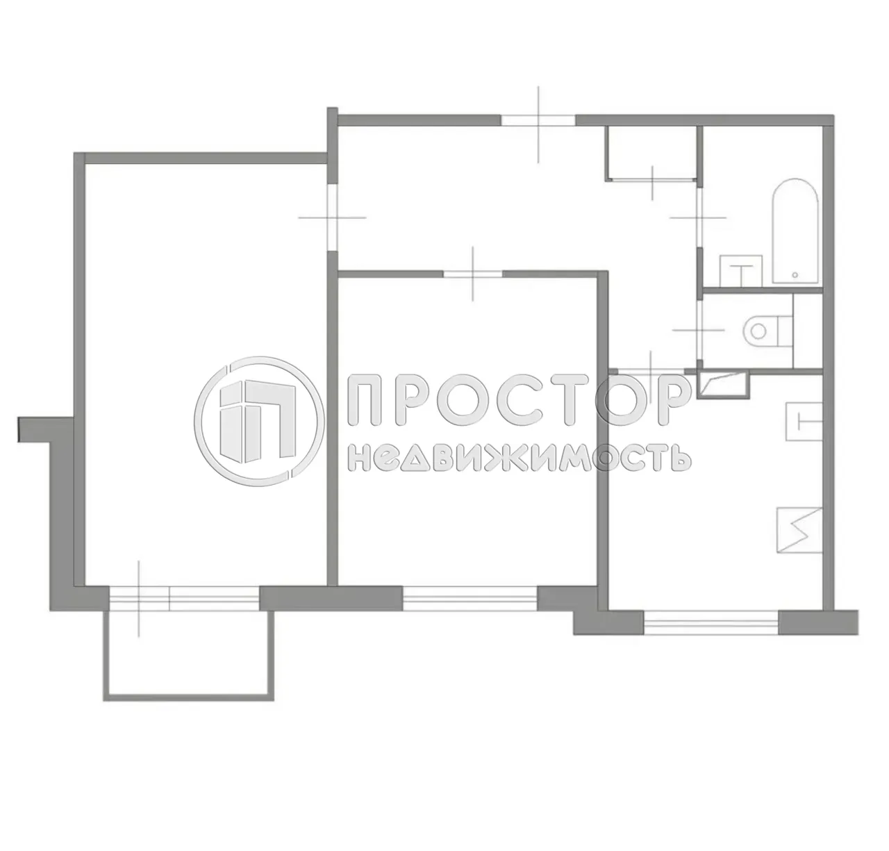 2-комнатная квартира, 53.7 м² - фото 27
