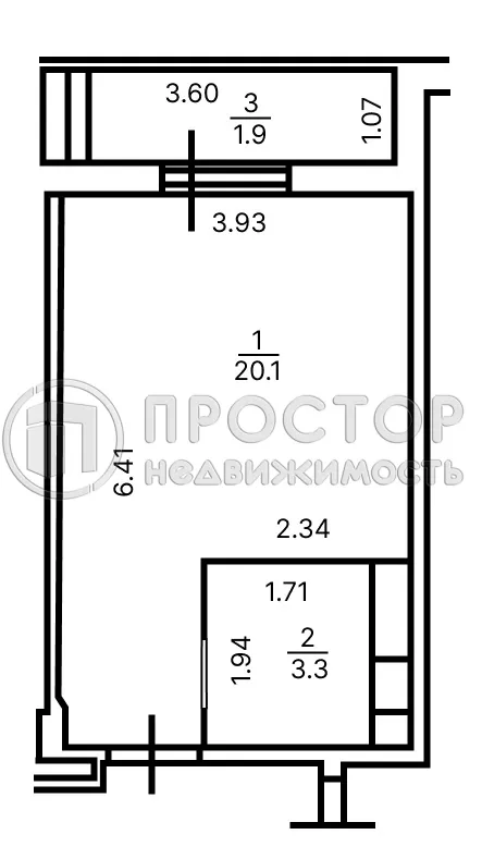 Студия, 24 м² - фото 11