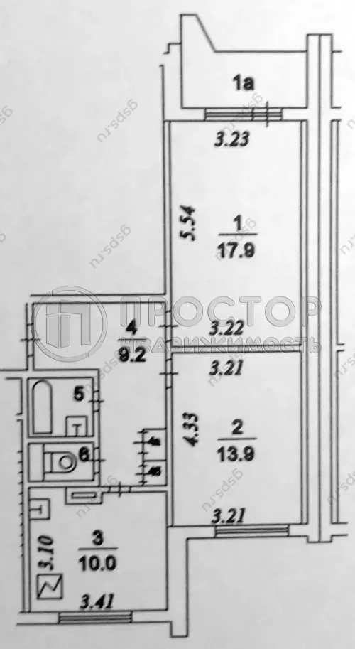 2-комнатная квартира, 56.3 м² - фото 22