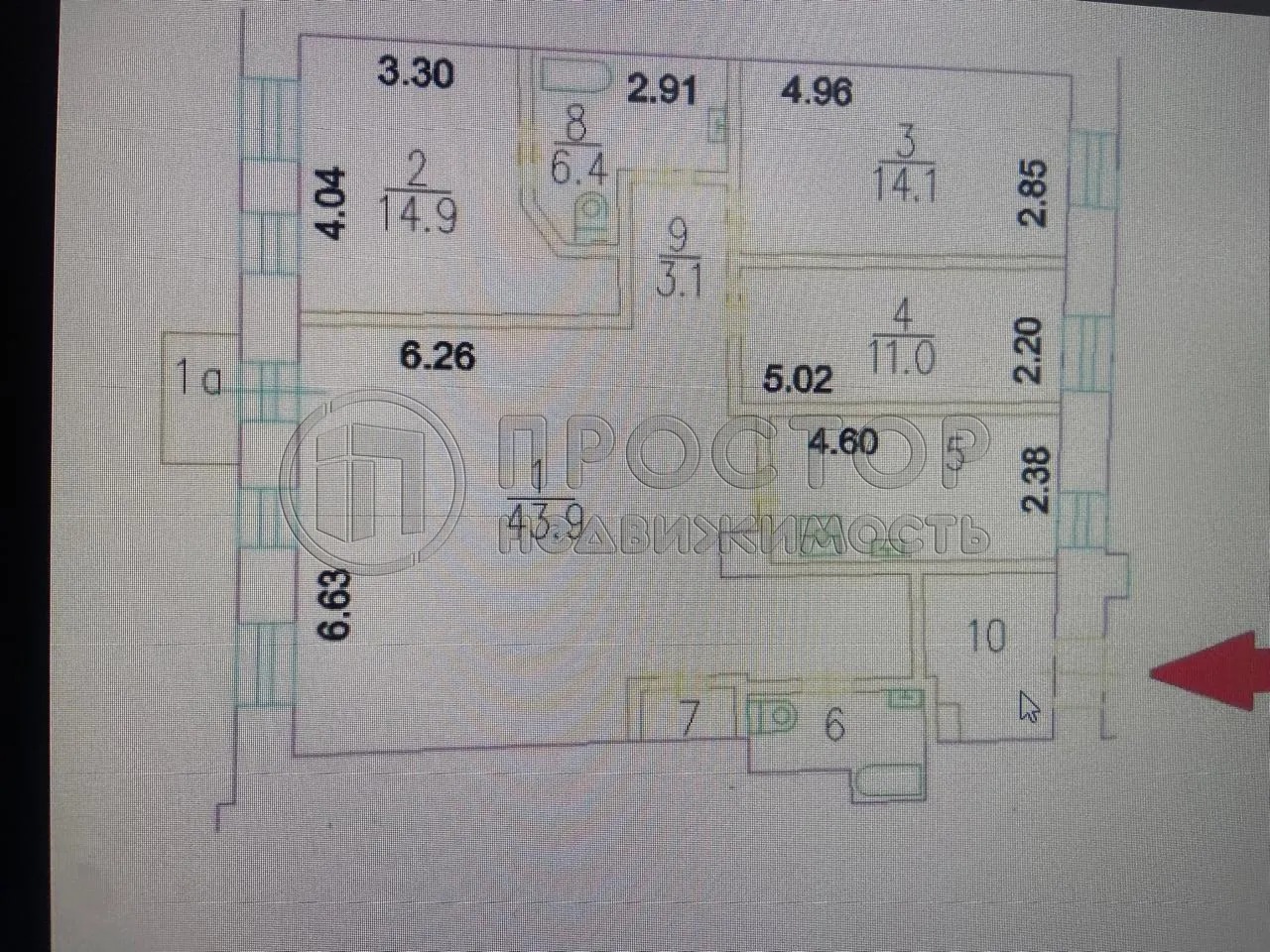 4-комнатная квартира, 114 м² - фото 18