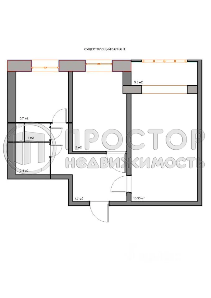 2-комнатная квартира, 43 м² - фото 20