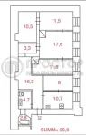 4-комнатная квартира, 96.6 м² - фото 45
