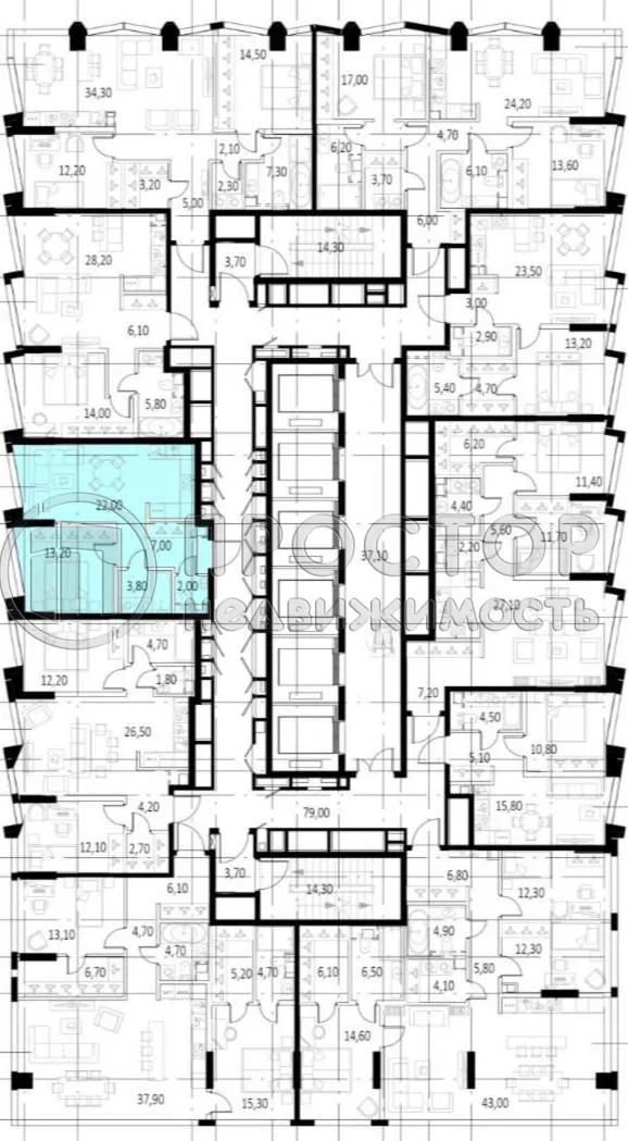 2-комнатная квартира, 48 м² - фото 3