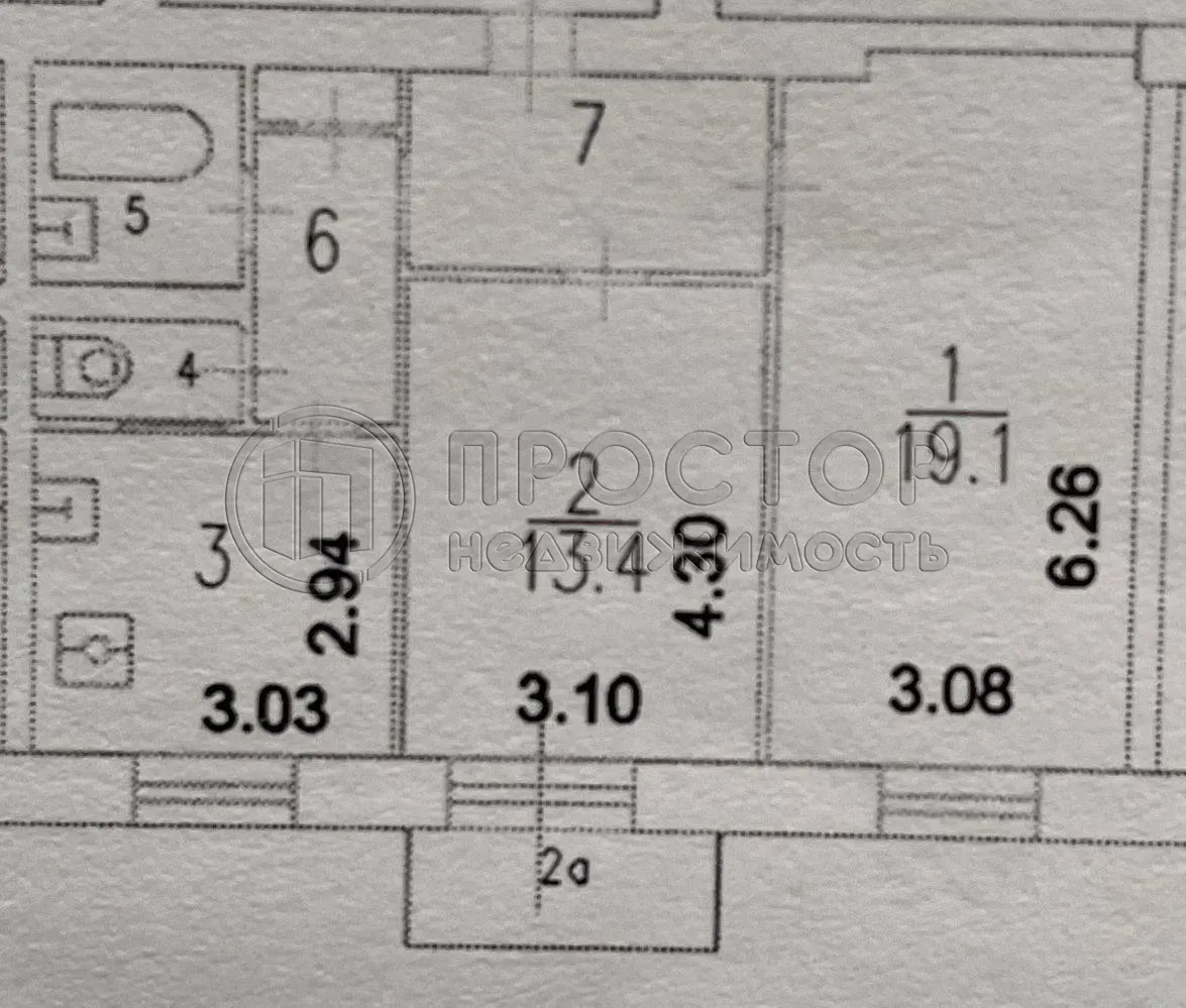 2-комнатная квартира, 55 м² - фото 6
