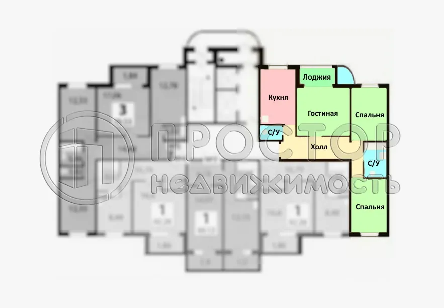 3-комнатная квартира, 80 м² - фото 17