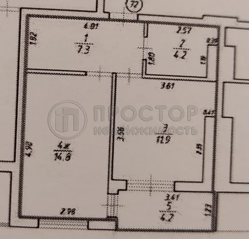 1-комнатная квартира, 38.2 м² - фото 8