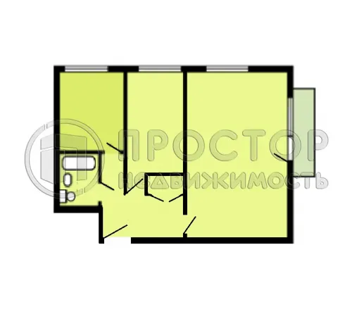 2-комнатная квартира, 42 м² - фото 9