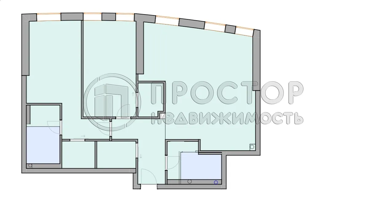 3-комнатная квартира, 95.3 м² - фото 27