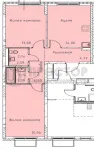 2-комнатная квартира, 57.39 м² - фото 10
