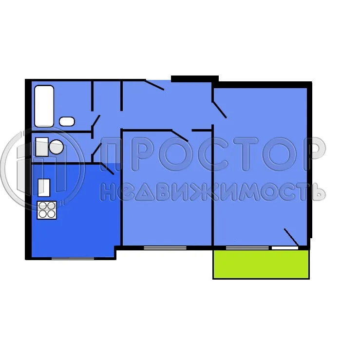 2-комнатная квартира, 54 м² - фото 32