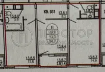 2-комнатная квартира, 53.3 м² - фото 25