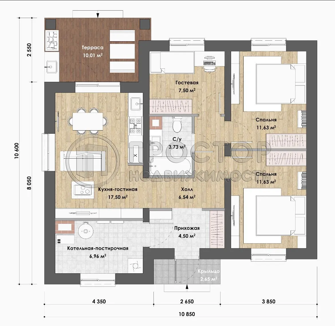 Дом, 82 м² - фото 7