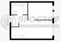 1-комнатная квартира, 32.1 м² - фото 23