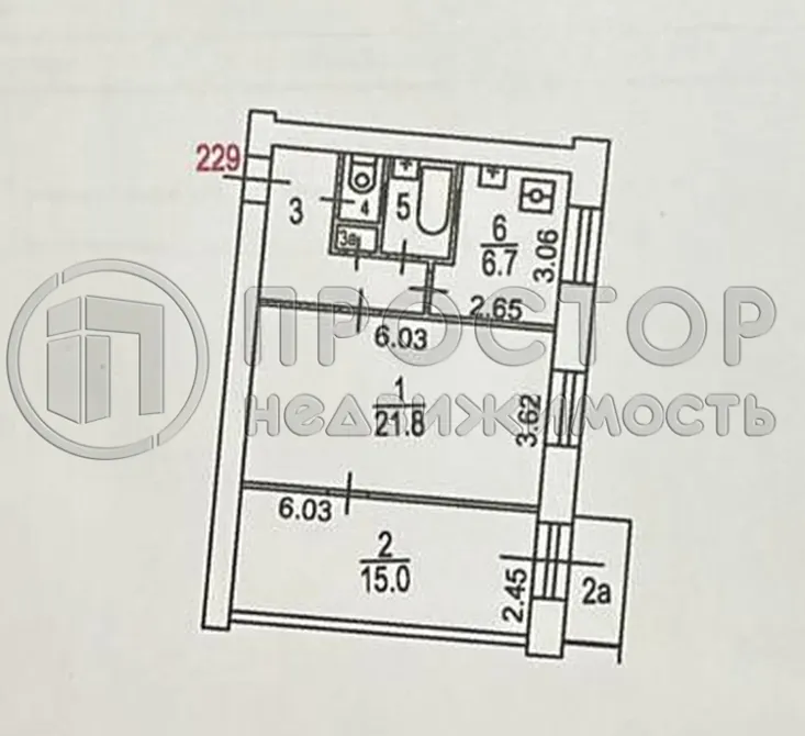 2-комнатная квартира, 54 м² - фото 16