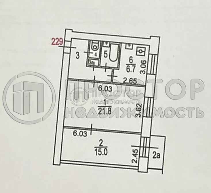 2-комнатная квартира, 54 м² - фото 15