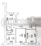 3-комнатная квартира, 56.7 м² - фото 71