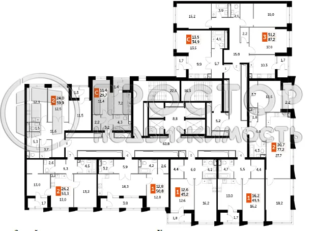 Студия, 29.7 м² - фото 3