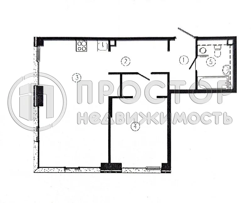 1-комнатная квартира, 59.4 м² - фото 19