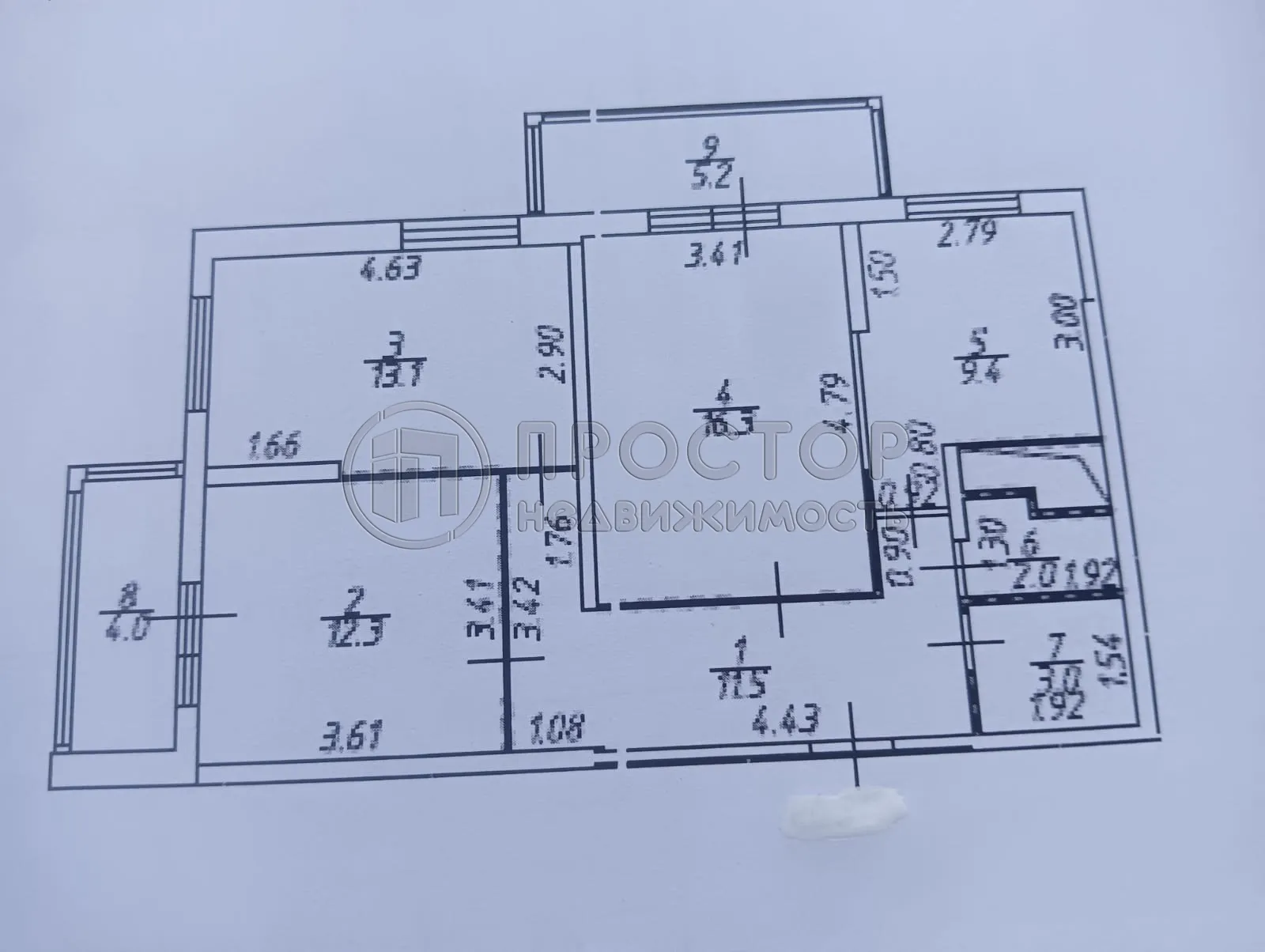 3-комнатная квартира, 77 м² - фото 7
