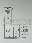 3-комнатная квартира, 59.4 м² - фото 27
