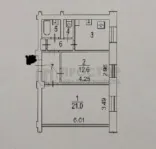 2-комнатная квартира, 56 м² - фото 37