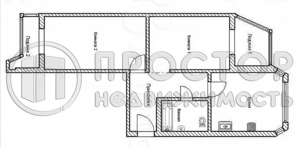 2-комнатная квартира, 69.5 м² - фото 20