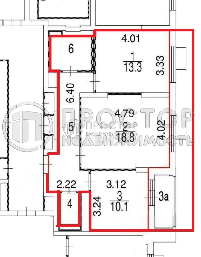 2-комнатная квартира, 57.4 м² - фото 31