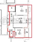 2-комнатная квартира, 57.4 м² - фото 61