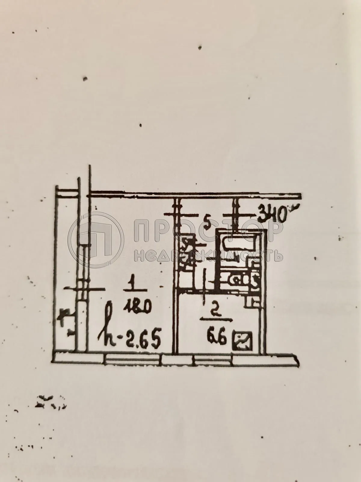 1-комнатная квартира, 39 м² - фото 23