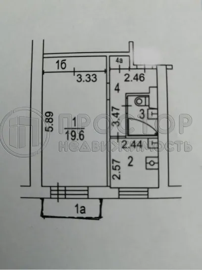 1-комнатная квартира, 40.1 м² - фото 10