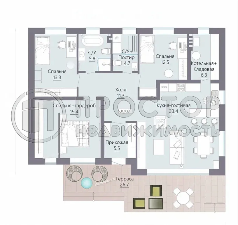 Дом, 138 м² - фото 12