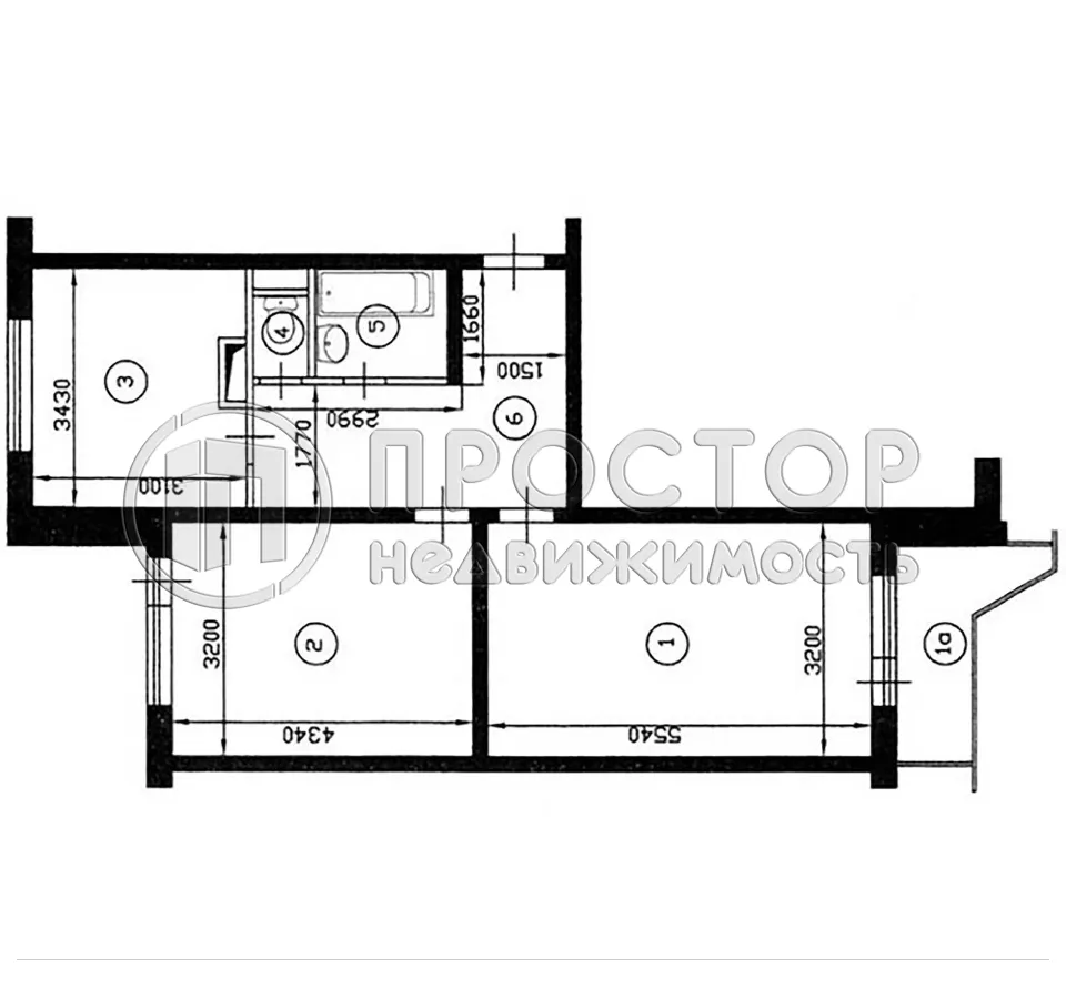 2-комнатная квартира, 58 м² - фото 30