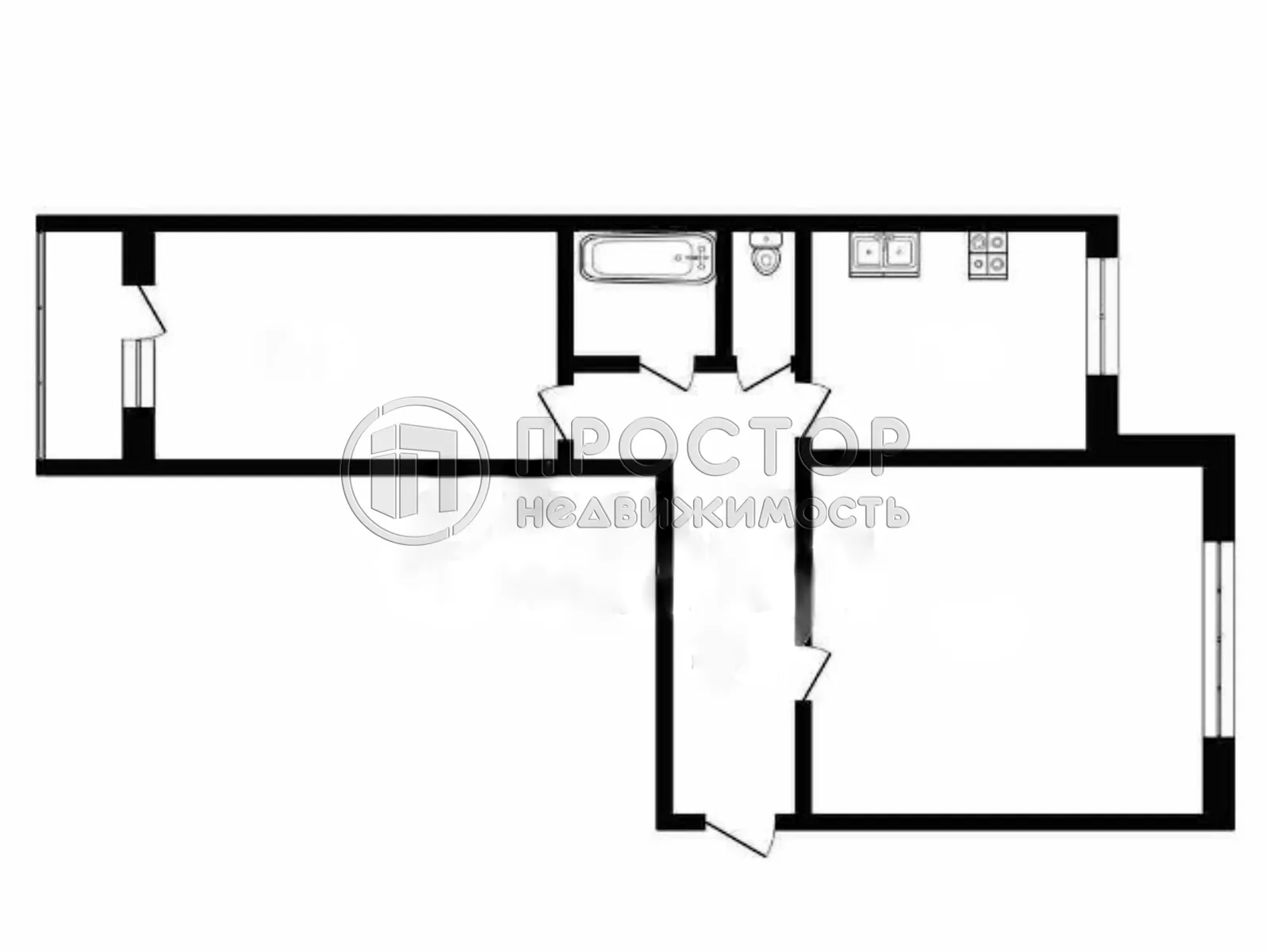 2-комнатная квартира, 50.5 м² - фото 18