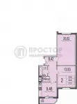 2-комнатная квартира, 55.6 м² - фото 49