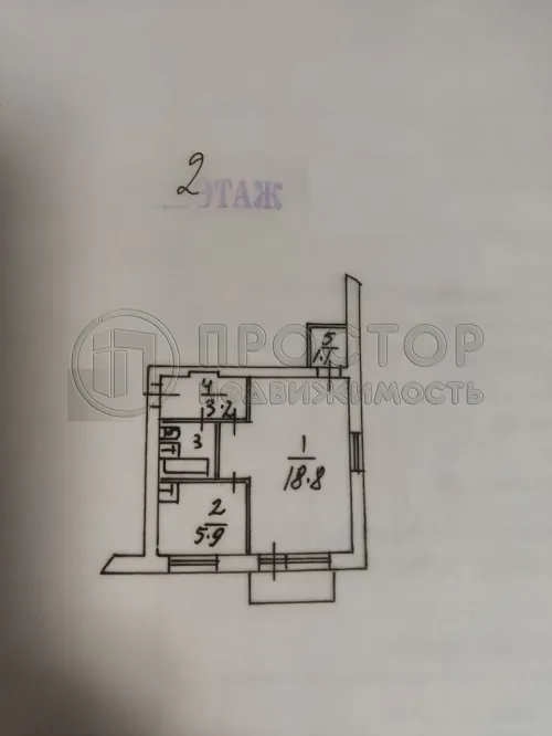 1-комнатная квартира, 31.8 м² - фото 11