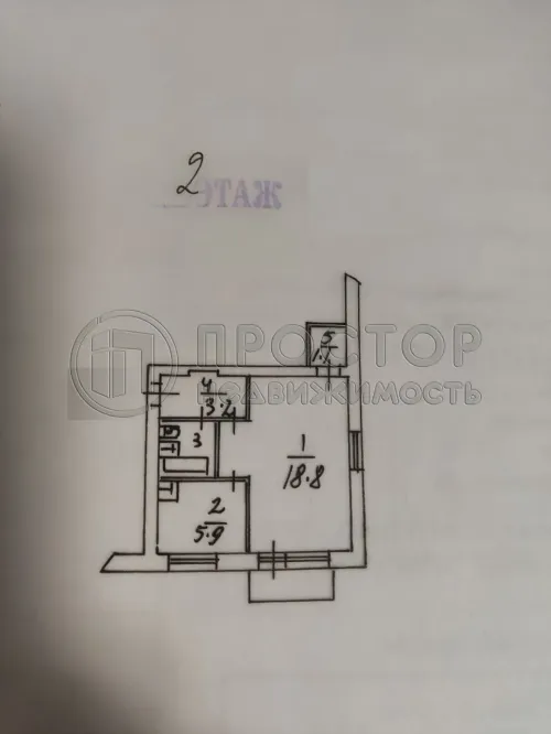 1-комнатная квартира, 31.8 м² - фото 12