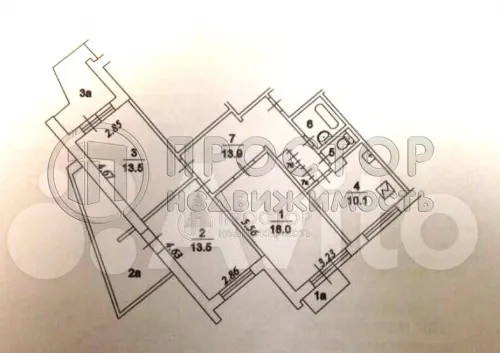 3-комнатная квартира, 80.3 м² - фото 14