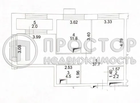 2-комнатная квартира, 58.2 м² - фото 10