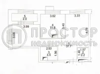 2-комнатная квартира, 58.2 м² - фото 20