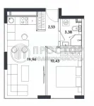 2-комнатная квартира, 35 м² - фото 23