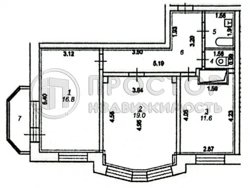 2-комнатная квартира, 60.4 м² - фото 27
