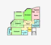 3-комнатная квартира, 105 м² - фото 45