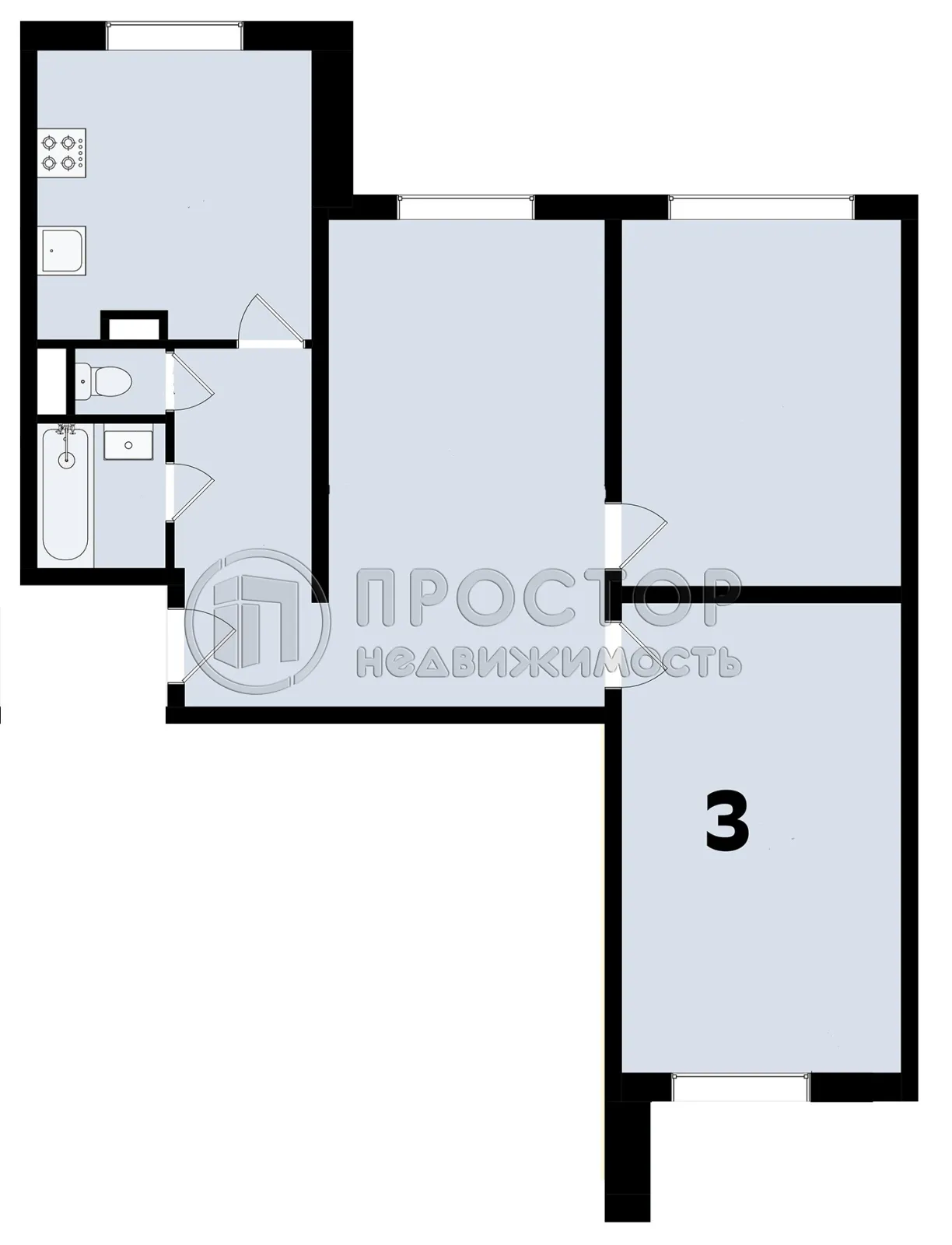 3-комнатная квартира, 73.1 м² - фото 8