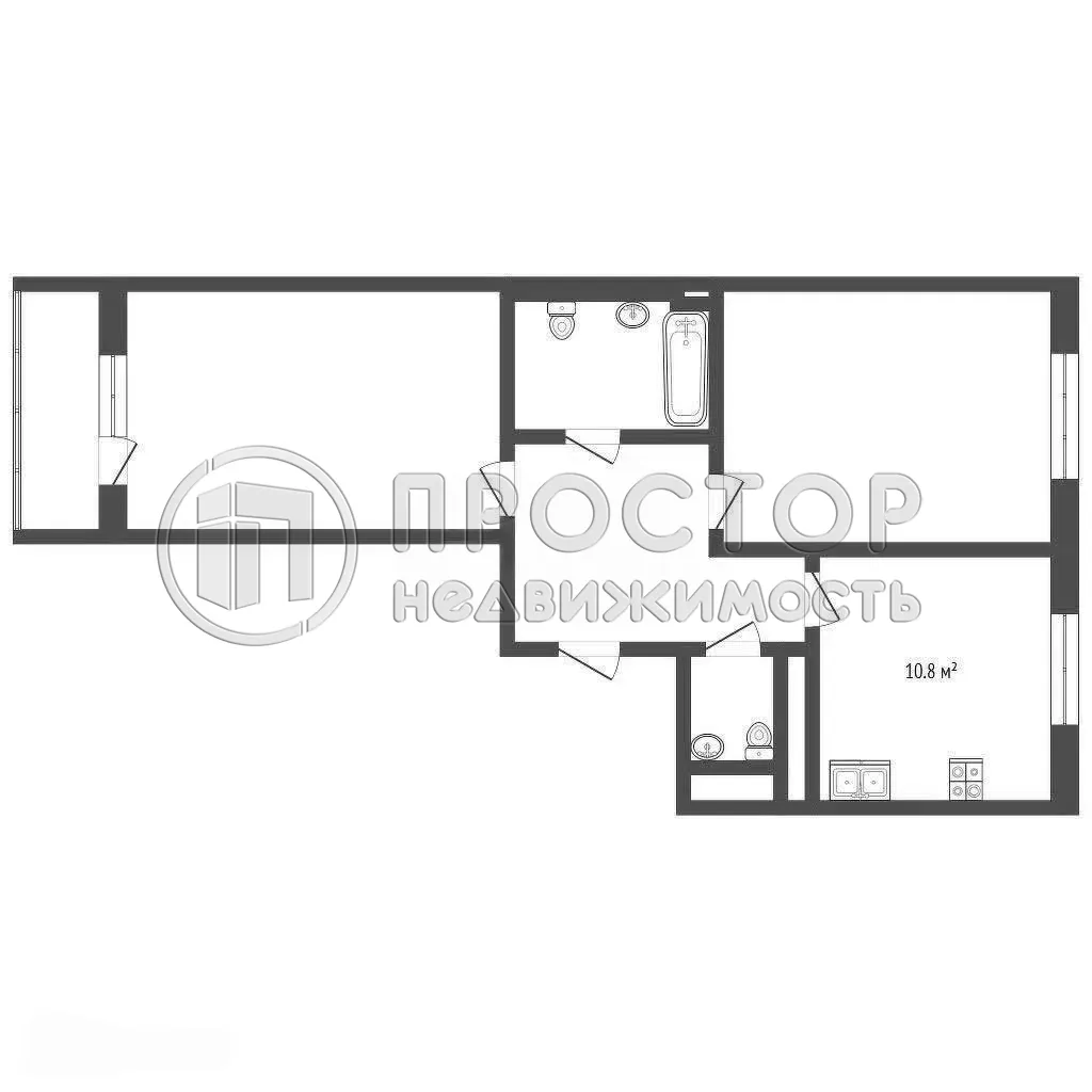 2-комнатная квартира, 60.8 м² - фото 32