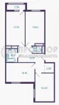 3-комнатная квартира, 86.4 м² - фото 14
