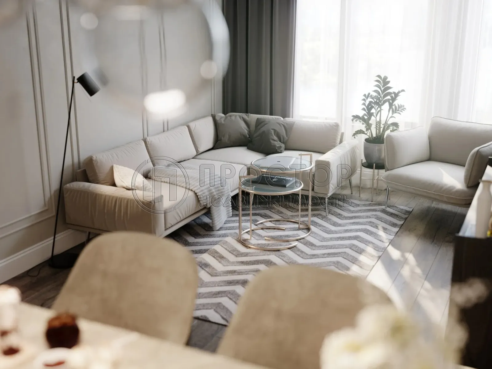 1-комнатная квартира, 35 м² - фото 3