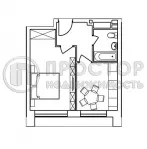 1-комнатная квартира, 37 м² - фото 39