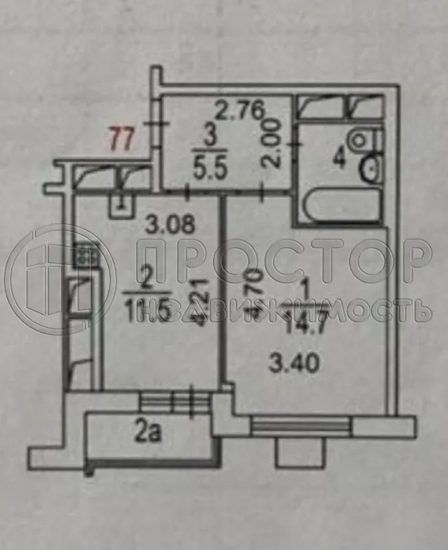 1-комнатная квартира, 35.4 м² - фото 15