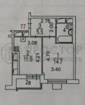 1-комнатная квартира, 35.4 м² - фото 29