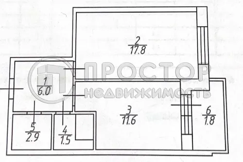 1-комнатная квартира, 39.8 м² - фото 32